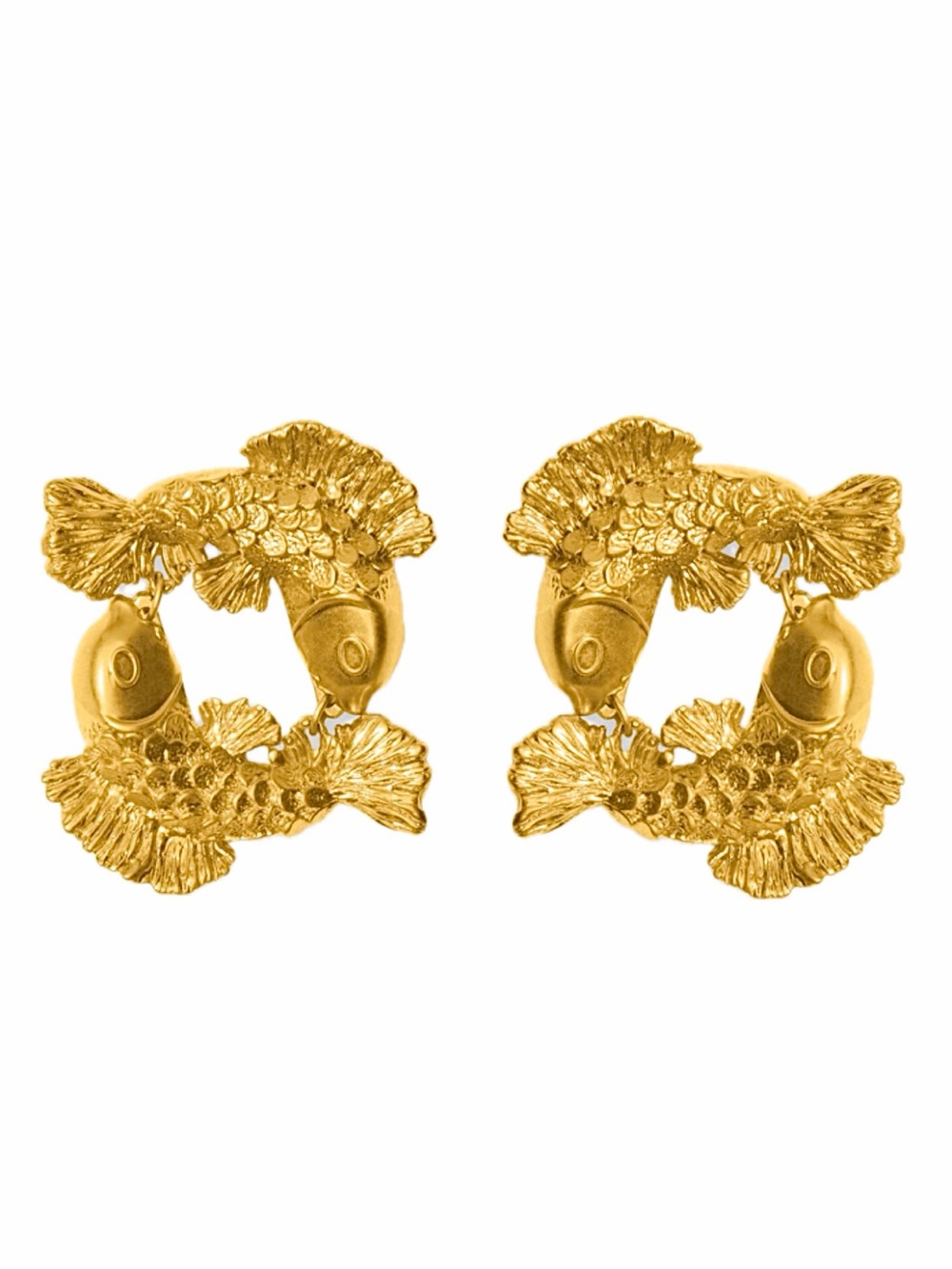 Schiaparelli Style Zodiac Earrings - Pisces